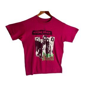 Vintage Exile Justice Tour T-Shirt Signed Size L Screen Stars Best 50/50